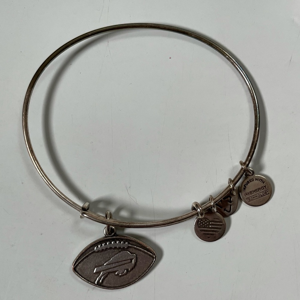 ALEX & ANI Bangle Charm Bracelet Buffalo Bills